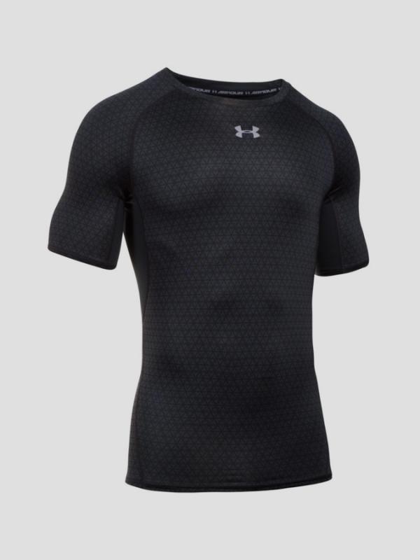 Kompresní tričko Under Armour HG Printed SS Černá