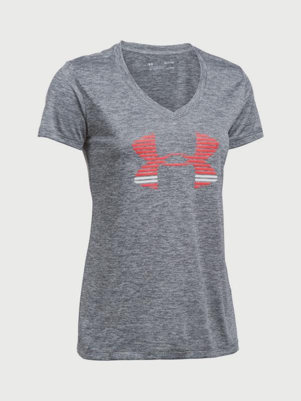 Tričko Under Armour Tech SSV Graphic Twist Šedá