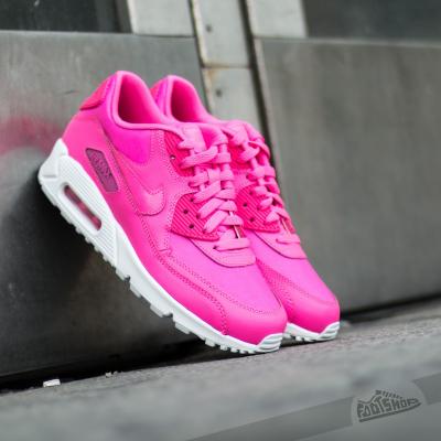 Nike Air Max 90 Leather GS Pink Pow/ White