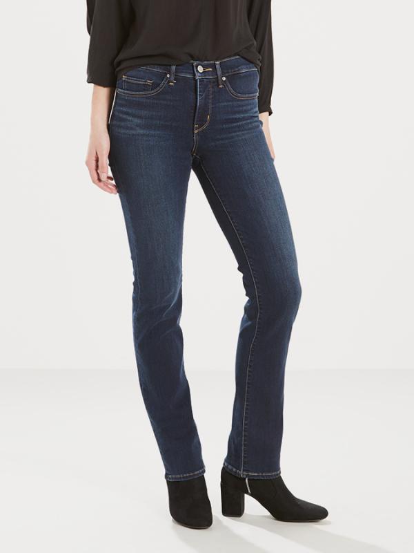 Džíny LEVI'S 314 Shaping Straight City Slicker Modrá