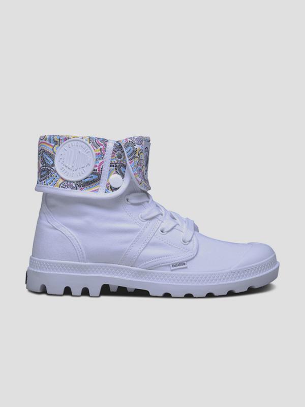 Boty Palladium Pallabrouse BGY CMYK Bílá