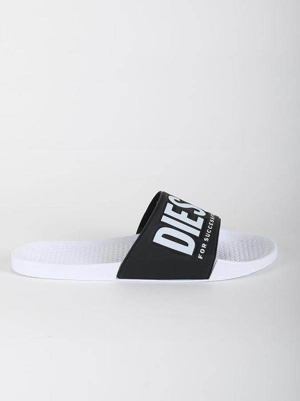 Žabky Diesel FREESTYLE - slide Bílá