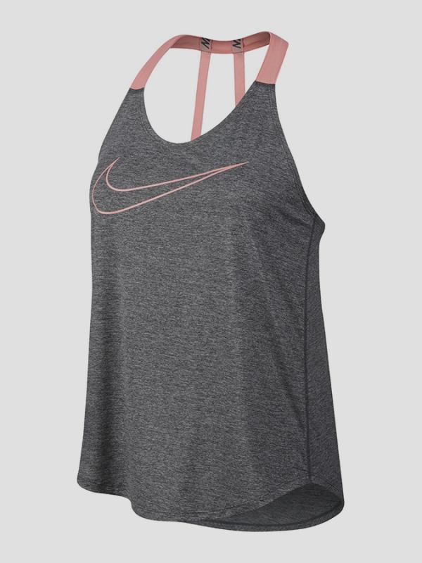 Tílko Nike W NK BRTHE TANK ELASTKA GRX SW Šedá