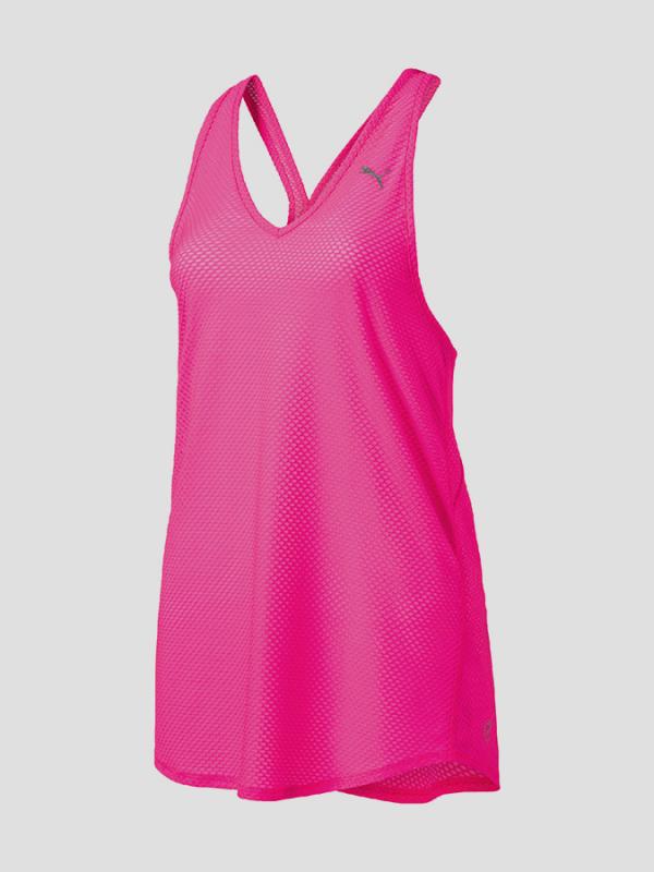 Tílko Puma Mesh It Up Layer Tank Růžová