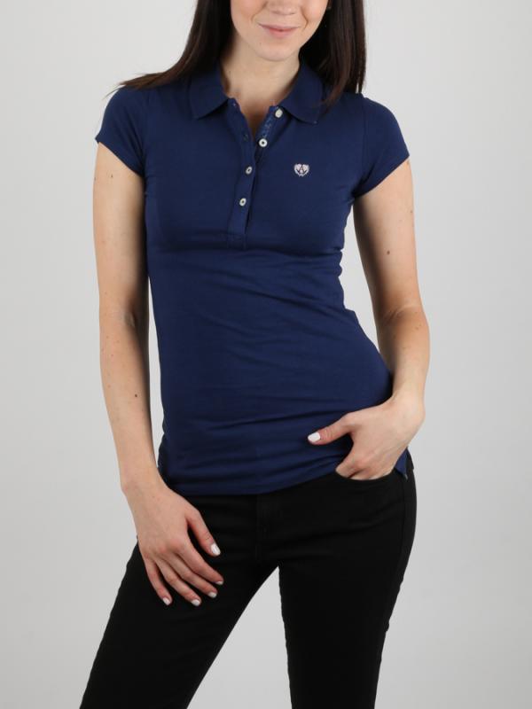 Tričko Alcott SOLID COLOUR POLO Modrá