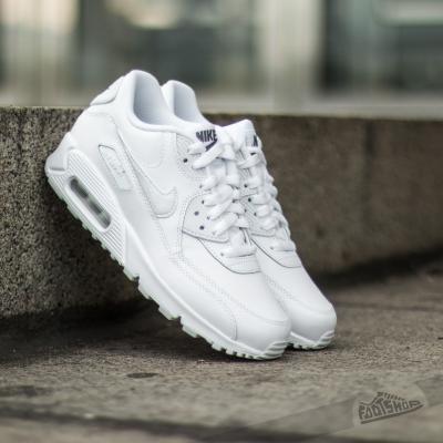 Nike Air Max 90 Leather (GS) White/ Cool Grey