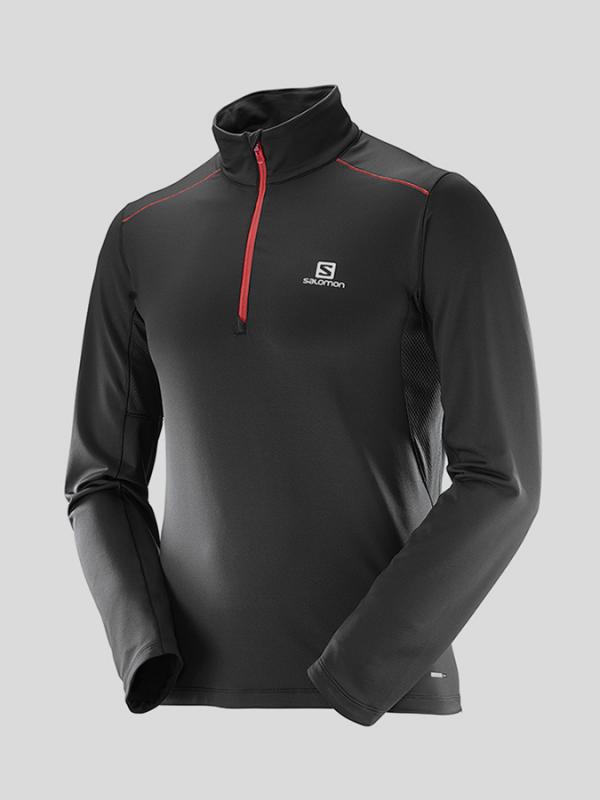 Mikina Salomon AGILE WARM HZ MID M Černá