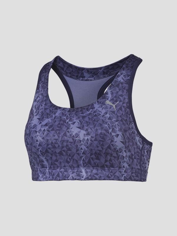 Podprsenka Puma WT Essential Graphic Bra Modrá
