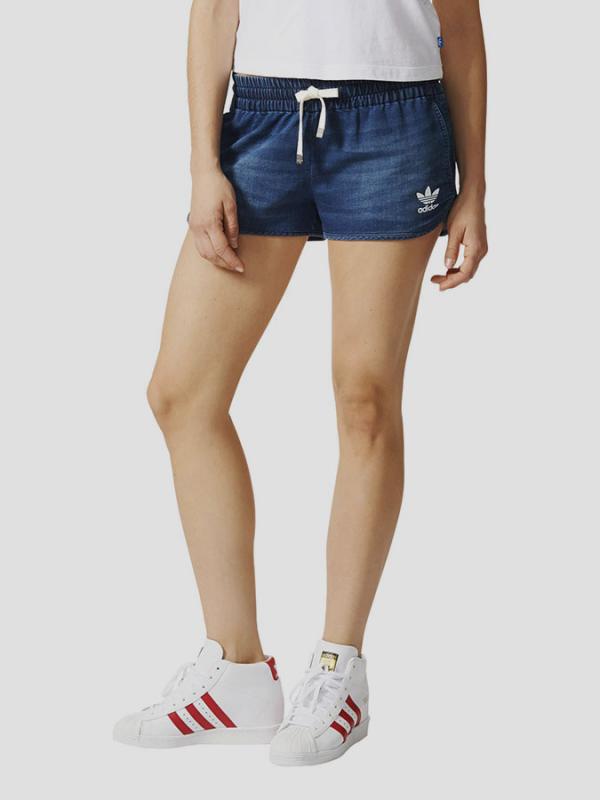 Šortky adidas Originals DENIM R SHORTS Modrá