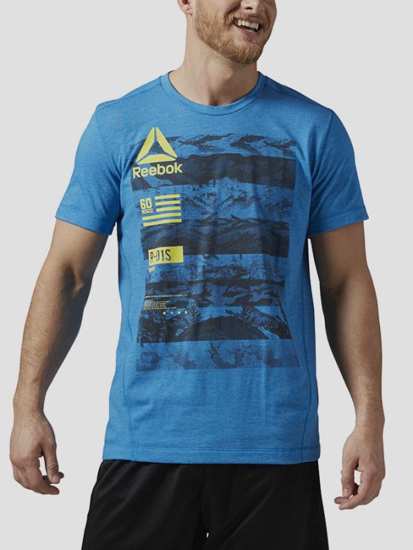 Tričko Reebok OS SPEEDWICK TOP2 Modrá