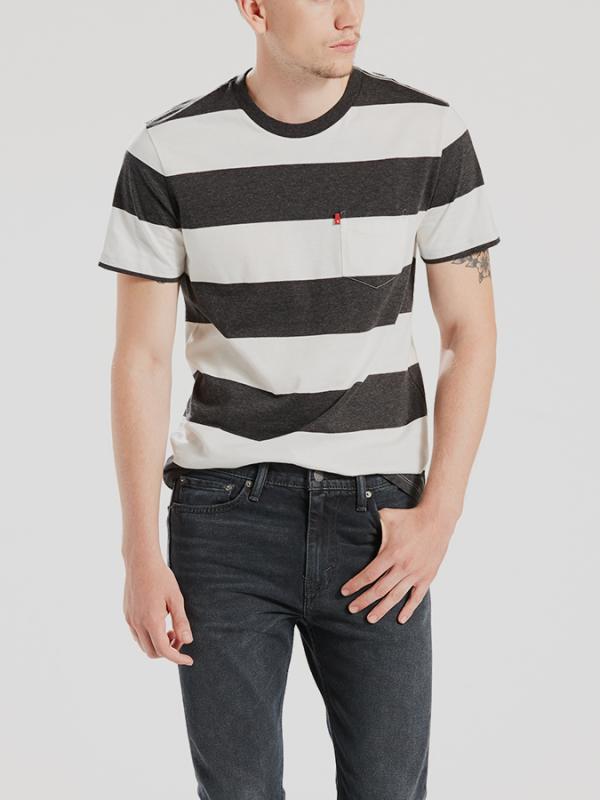Tričko LEVI'S SS SET-IN SUNSET POCKET Černá