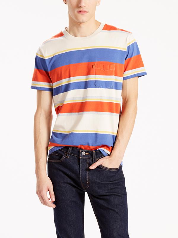 Tričko LEVI'S ORANGE TAB POCKET TEE Barevná