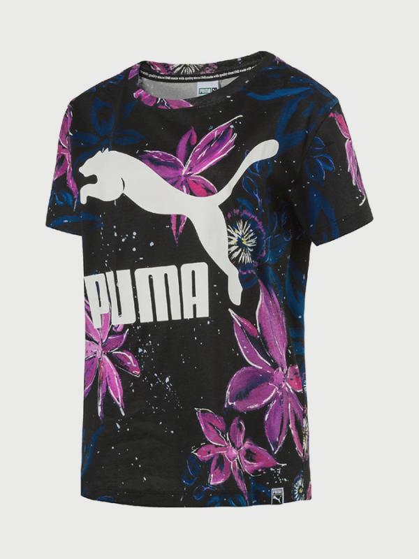 Tričko Puma AOP Archive Logo Tee Černá
