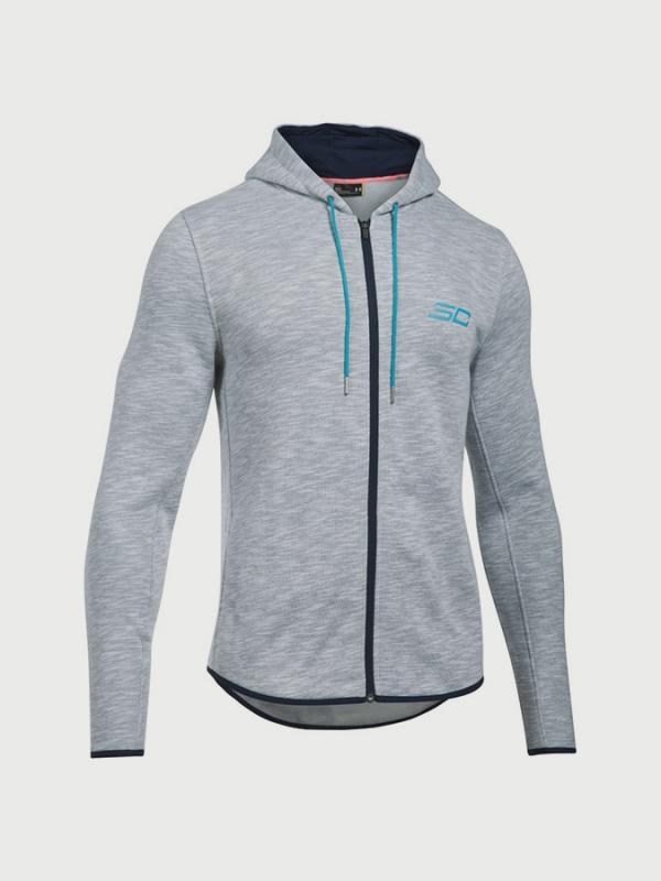Mikina Under Armour SC30 Essentials F/Z Hoody Šedá