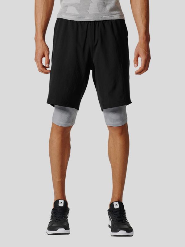 Kraťasy adidas Performance CRAZYTR SH 2IN1 Černá