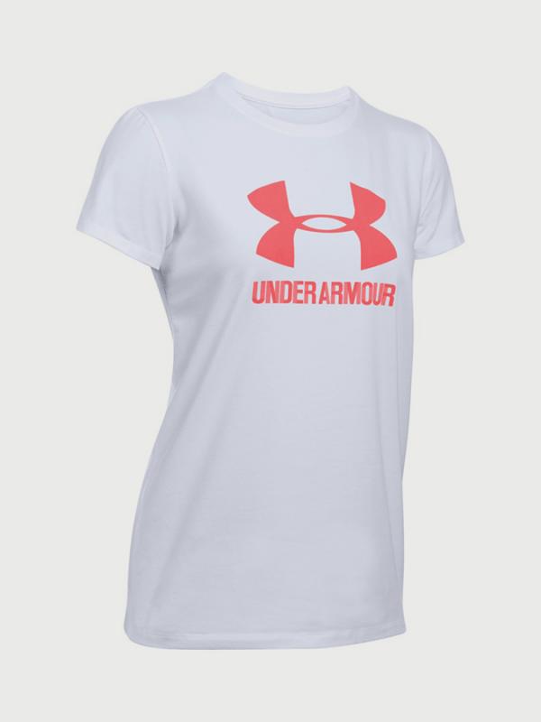 Tričko Under Armour Sportstyle Crew Bílá