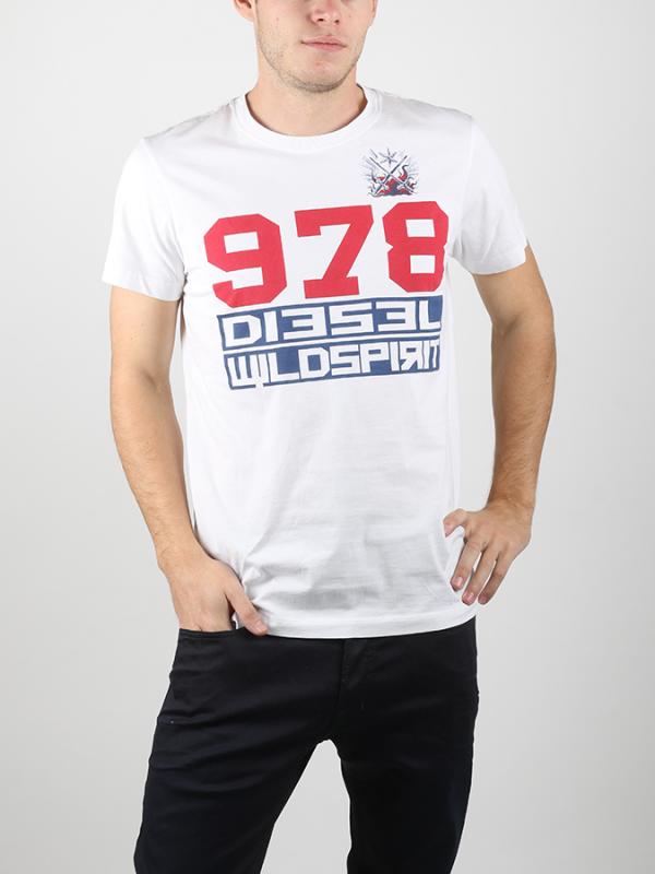 Tričko Diesel T-Diego-Iw Maglietta Bílá