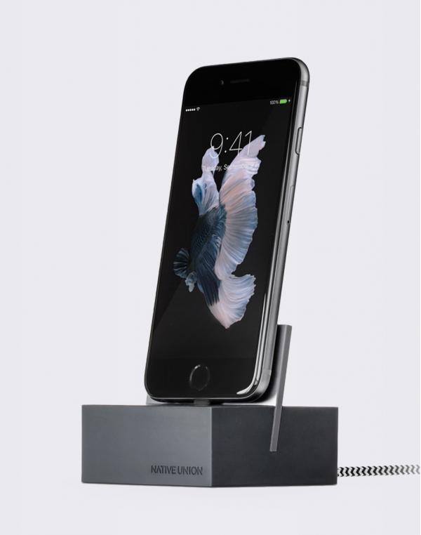 Native Union iPhone Dock+ Slate