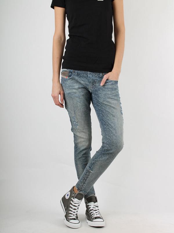 Džíny  Diesel GRUPEE-ZIP L.32 PANTALONI Modrá