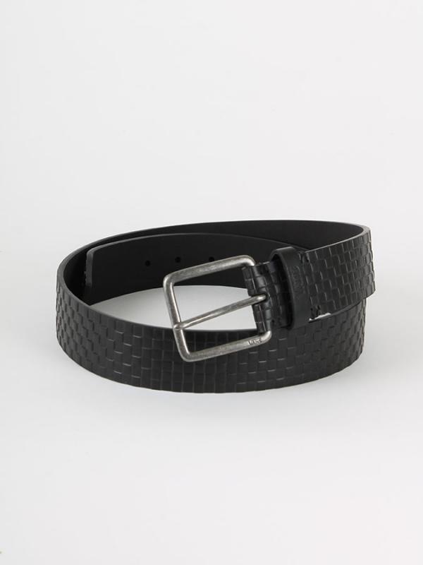 Pásek Vans M DEVOY PU BELT BLACK CHECKER Černá