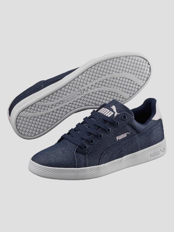 Boty Puma Smash Wns Denim Peacoat-Peacoat Modrá