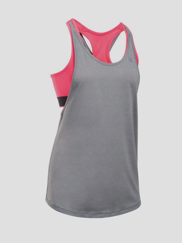 Tílko Under Armour HeatGear 2-in-1 Tank Šedá