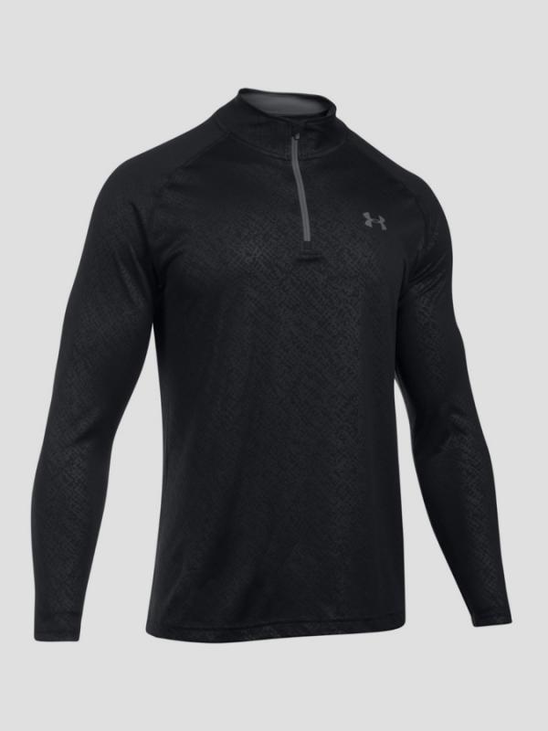 Tričko Under Armour Tech Emboss 1/4 Zip Černá