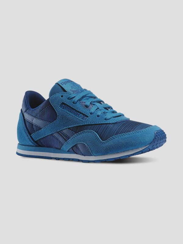 Tenisky Reebok Classic CL NYLON SLIM GEO GRAPHIC Modrá
