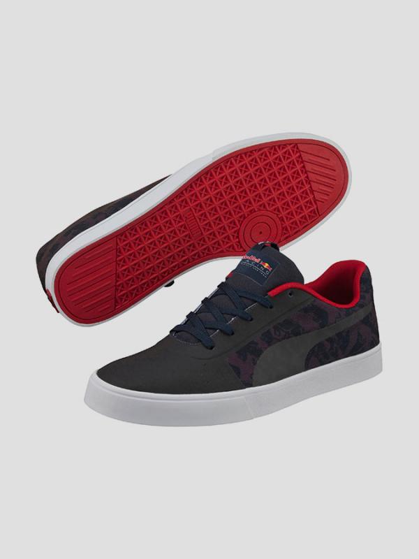 Boty Puma RBR WINGS VULC STPD total eclipse-smoked Černá