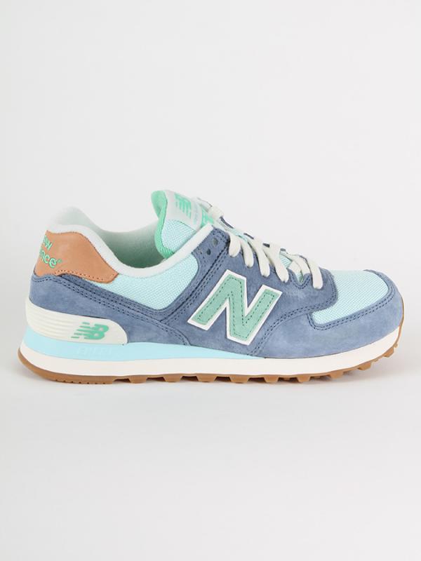 Boty New Balance WL574BCC Modrá