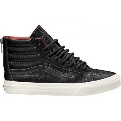 Vans Sk8-Hi Zip Croc Leather Black