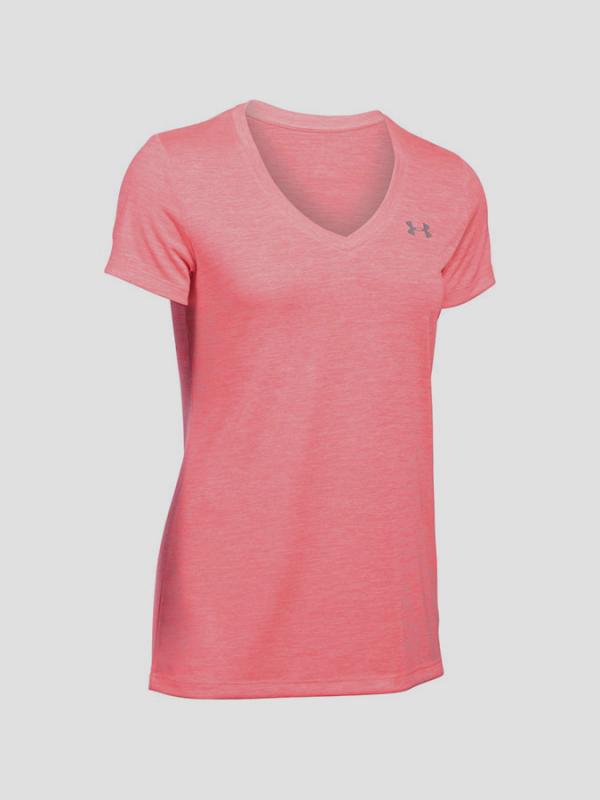 Tričko Under Armour Heatgear Tech SSV - Twist Růžová