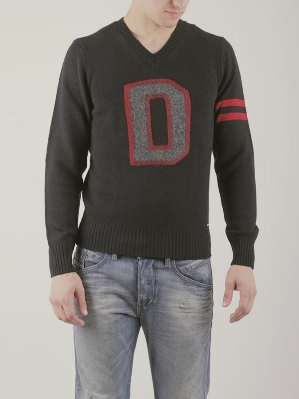 Svetr Diesel K-FINFERLO PULLOVER Černá