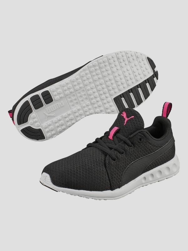 Boty Puma Carson Mesh Wn s Black-Pink Glo Černá