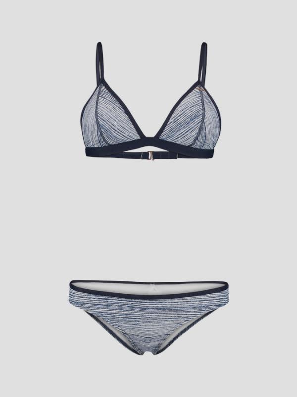 Bikiny O´Neill PW PRINT TRIANGLE BIKI NI Modrá