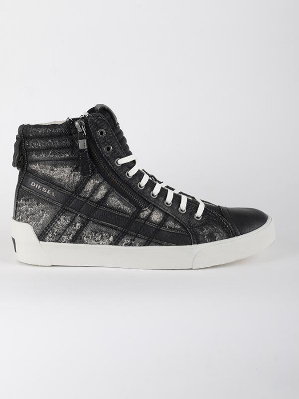 Boty Diesel D-STRING PLUS - sneaker mid Černá