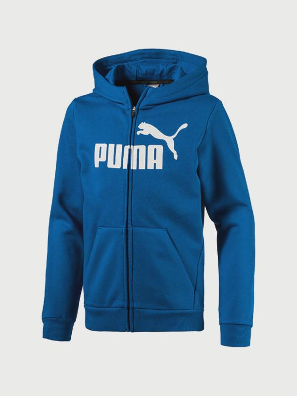 Mikina Puma ESS No.1 FZ Hoody, FL Modrá