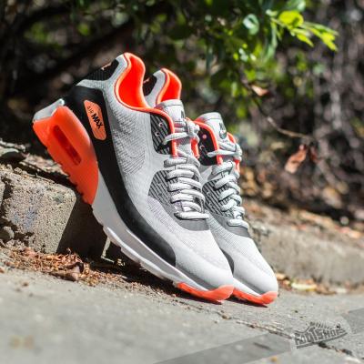 W Nike Air Max 90 Ultra BR Wolf Grey/ Black-Hyper Orange-White