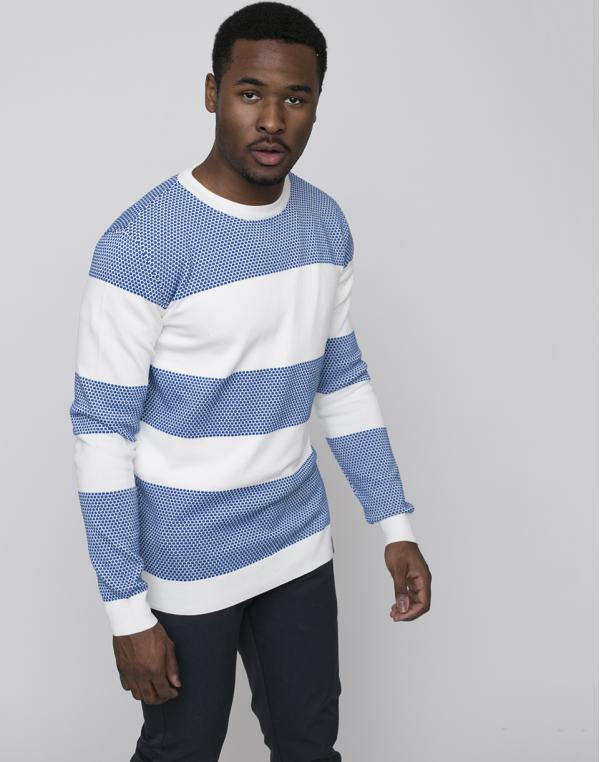 Knowledge Cotton Plain and Bobble Star White L
