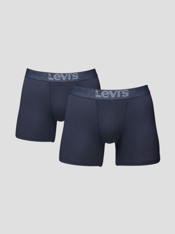 Boxerky LEVI'S 200Sf Boxer Brief 2 Pack Modrá