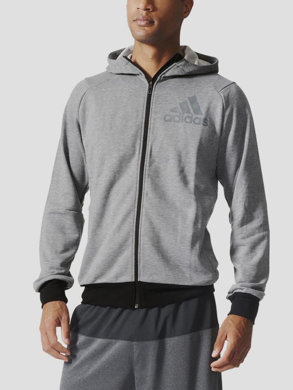 Mikina adidas Performance PRIME HOODIE Šedá