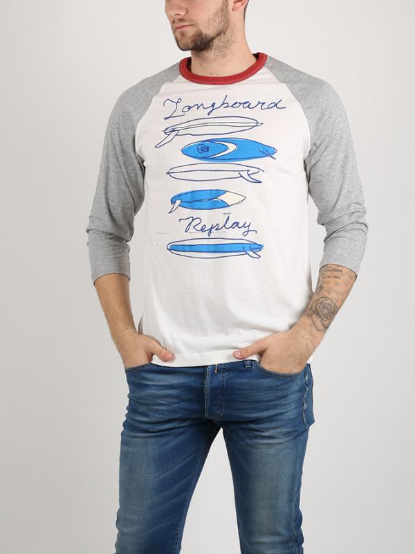 Tričko Replay JERSEY 34/1 Bílá