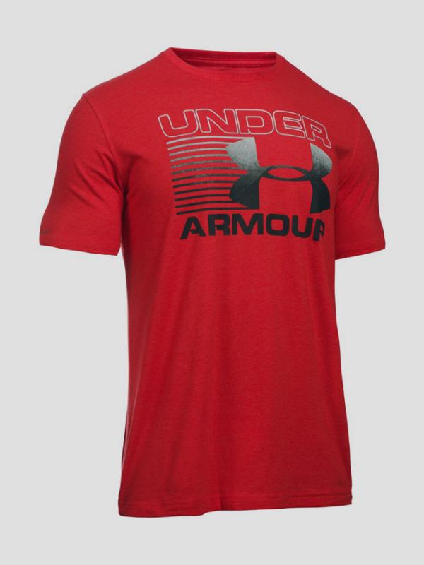 Tričko Under Armour Heatgear Stack Attack SS T Červená