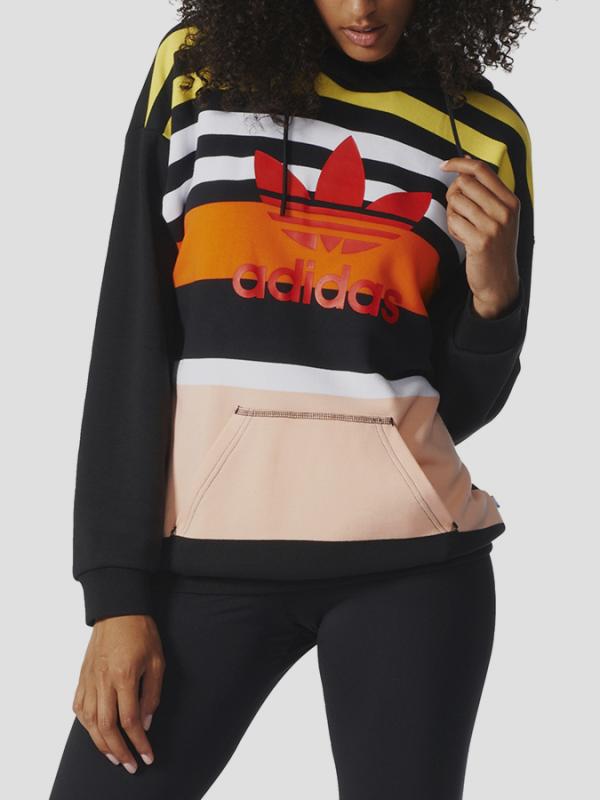 Mikina adidas Originals TREFOIL HOODIE Barevná