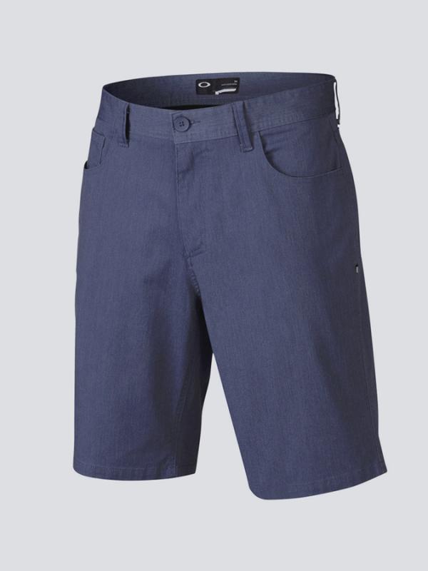 Kraťasy Oakley 365 SHORT BLUE IND LT HTR Modrá
