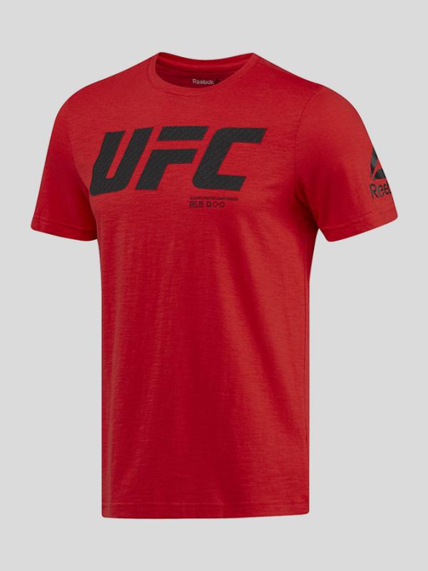 Tričko Reebok UFC FG LOGO SS TEE Červená