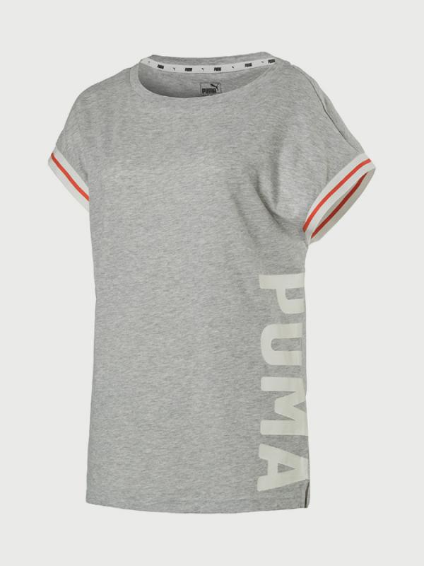 Tričko Puma Athletic Trend Tee W Light Gray Heather Šedá