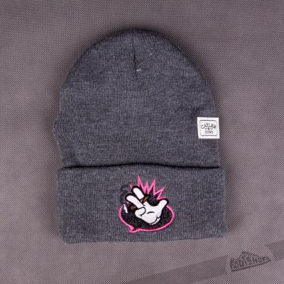 Cayler & Sons Word Up Oldschool Beanie Grey/Neon Pink/Mc