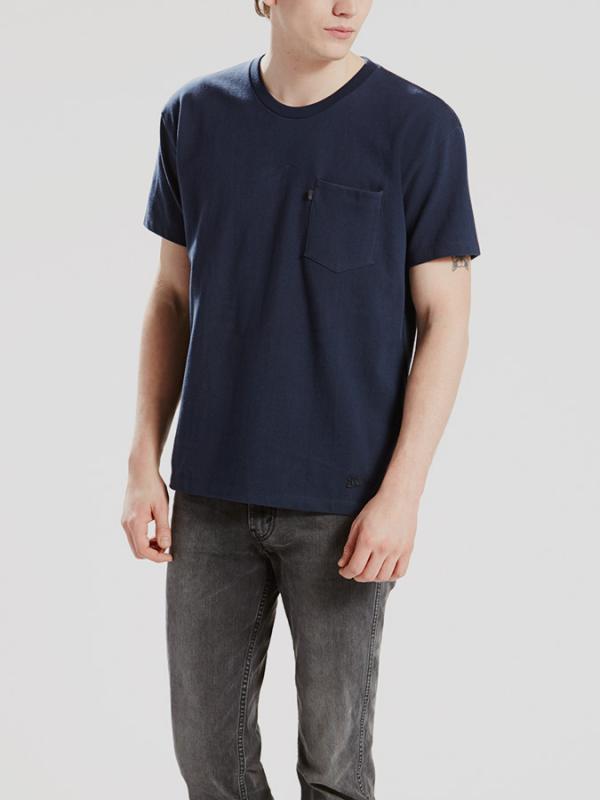 Tričko LEVI'S LINE 8 POCKET TEE Modrá