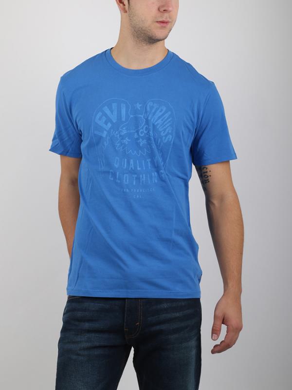 Tričko LEVI'S Graphic Set-In Neck 2 Modrá